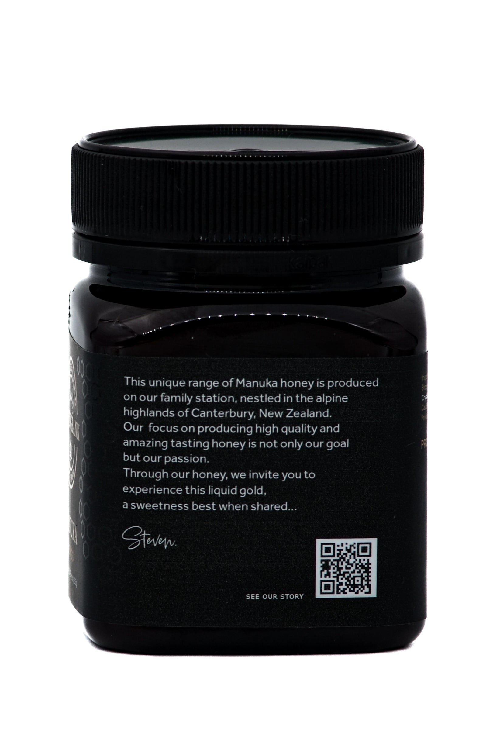 300 MGO Manuka Honey 9oz Square Jar - Springbank Honey