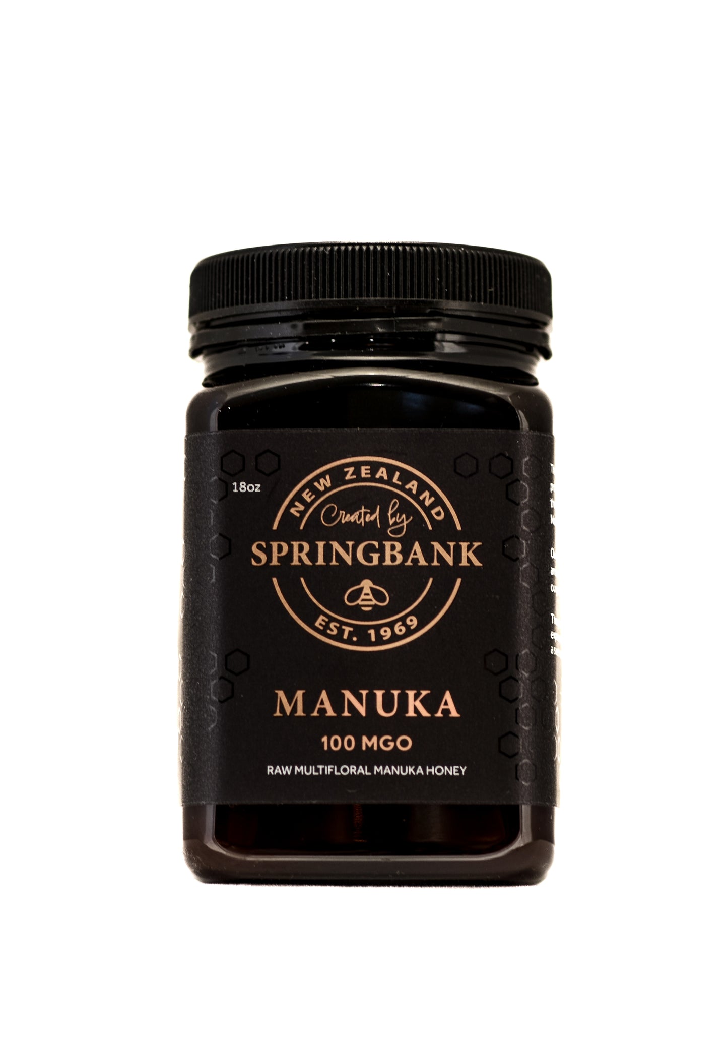 100 MGO Manuka Honey 18oz Square Jar