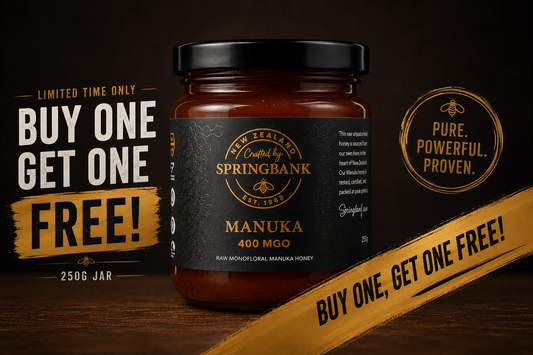 400MGO Manuka Honey - Glass Special - Springbank Honey
